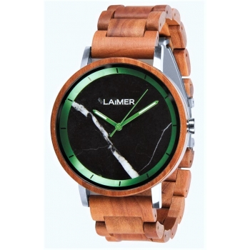 Laimer 0166 Holzuhr Luca Herrenuhr Woodwatch Apfelholz