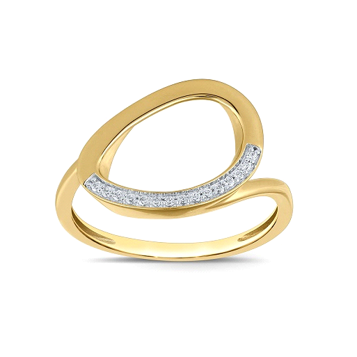 Damenring Gelbgold mit Brillanten 0,06 Ct 24NU842X52