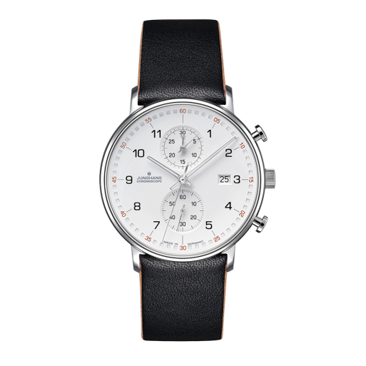 Junghans Form C 414771.00 Herrenuhr Klassisch Quarz Chronoscope Saphirglas